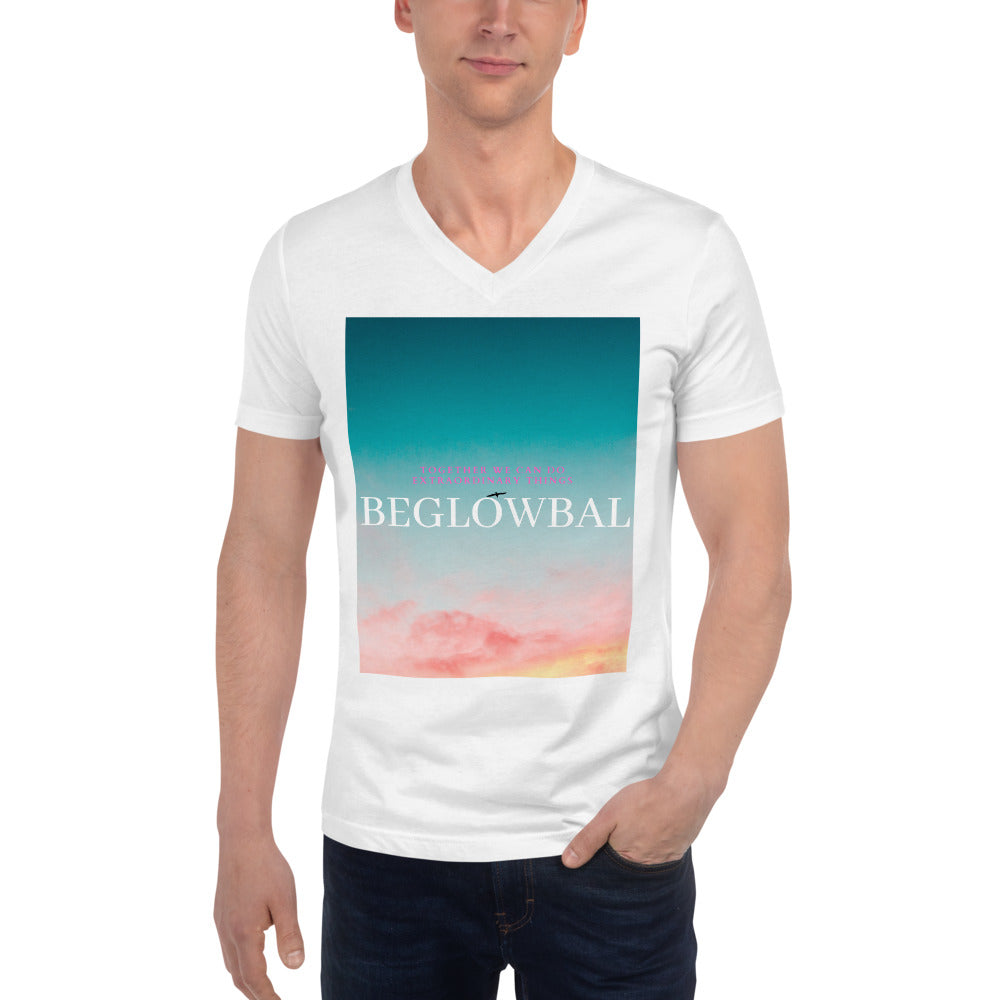 BeGlowbal Unisex Short Sleeve V-Neck T-Shirt