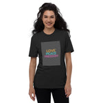 Load image into Gallery viewer, Love Peace Freedom Unisex Recycled T-Shirt
