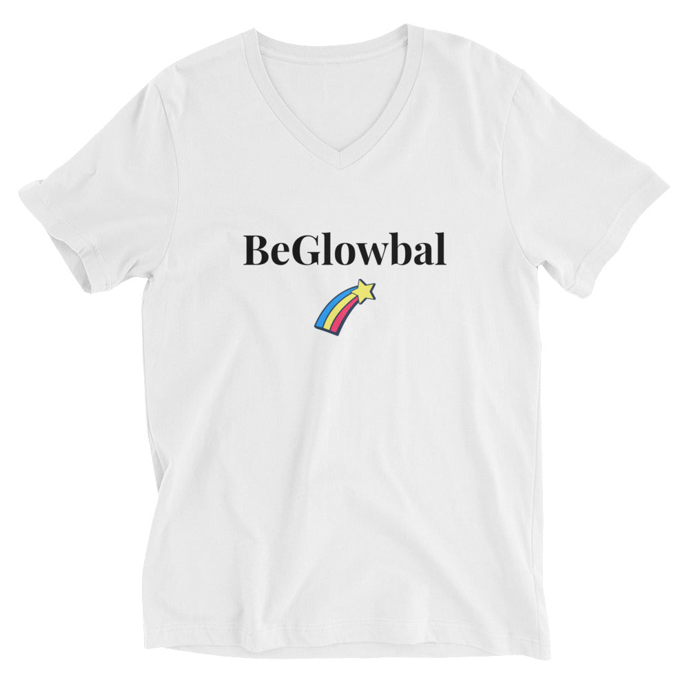BeGlowbal Rainbow Unisex Short Sleeve V-Neck T-Shirt